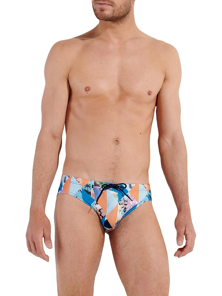 Port Cros Graphic Swim Briefs