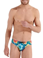 Dino Floral Swim Briefs