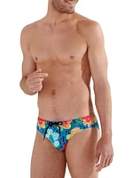 Dino Floral Swim Briefs