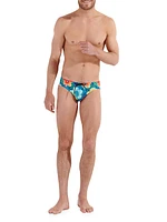 Dino Floral Swim Briefs