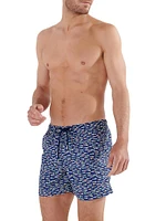 Trouville Geometric Swim Trunks