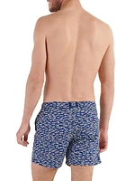 Trouville Geometric Swim Trunks