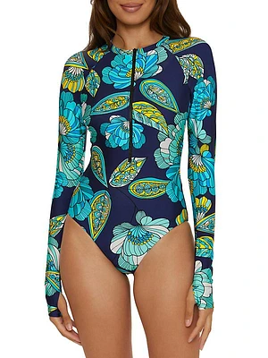 Pirouette Floral Long-Sleeve Paddle Suit