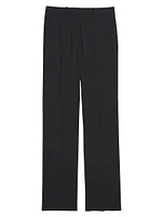 Wool Straight-Leg Pants