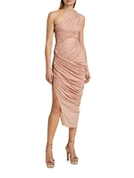 Lida Draped One-Shoulder Gown