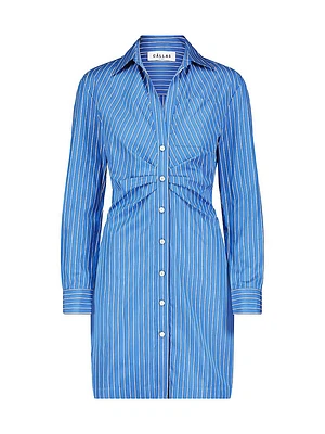 Odette Striped Tailored Buttondown Dress