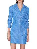 Odette Striped Tailored Buttondown Dress