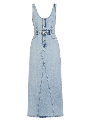 Ms. Mirren Denim Maxi Dress