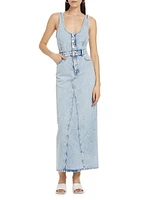 Ms. Mirren Denim Maxi Dress