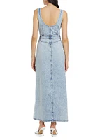 Ms. Mirren Denim Maxi Dress