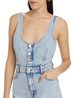 Ms. Mirren Denim Maxi Dress