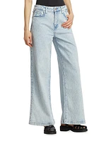 Ms. Fonda High-Rise Wide-Leg Jeans