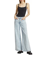 Ms. Fonda High-Rise Wide-Leg Jeans