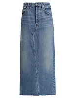 Circolo Denim Maxi Skirt