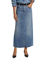 Circolo Denim Maxi Skirt