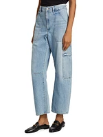 Marcelle Cargo Mid-Rise Jeans