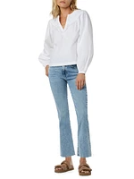 Callie Boot-Cut Crop Jeans