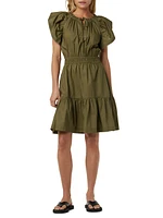 Athena Elasticized Cotton Dress