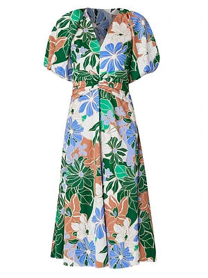 Jacqueline Floral Midi-Dress