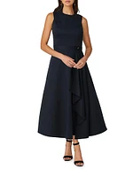 Palmer Cotton Draped Midi-Dress