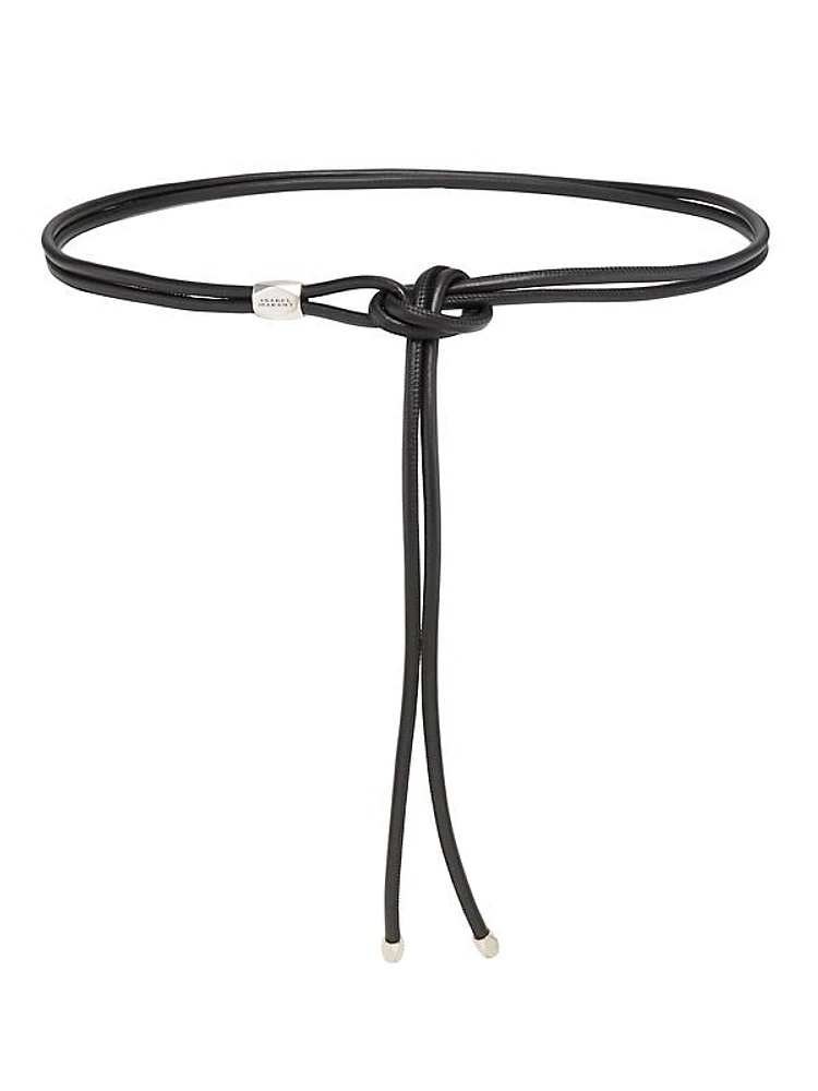 Silvia Leather Wrap Belt