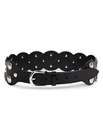 Agia Studded Leather Belt