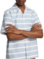 Kesh Striped Camp Shirt