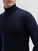 Slim-Fit Roll Neck Sweater In Virgin Wool T-Shirt