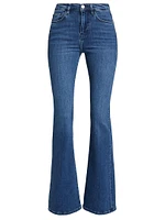 Le High Flare Mid-Rise Stretch Boot-Cut Jeans