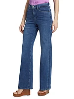 Le Slim Palazzo Straight-Leg Jeans