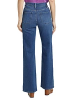 Le Slim Palazzo Straight-Leg Jeans