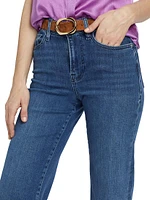 Le Slim Palazzo Straight-Leg Jeans