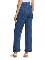 '70s High-Rise Stretch Straight-Leg Crop Jeans