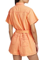 Brae Cotton Belted Romper