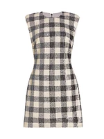 Parker Sequined Check Shift Dress