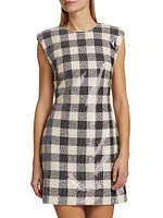 Parker Sequined Check Shift Dress