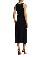 Jolene Tie-Front Midi-Dress