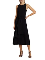 Jolene Tie-Front Midi-Dress