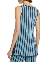 Leet Striped Knit Tank