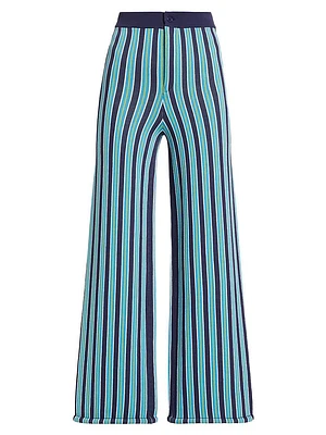 Jabber Striped Wide-Leg Pants