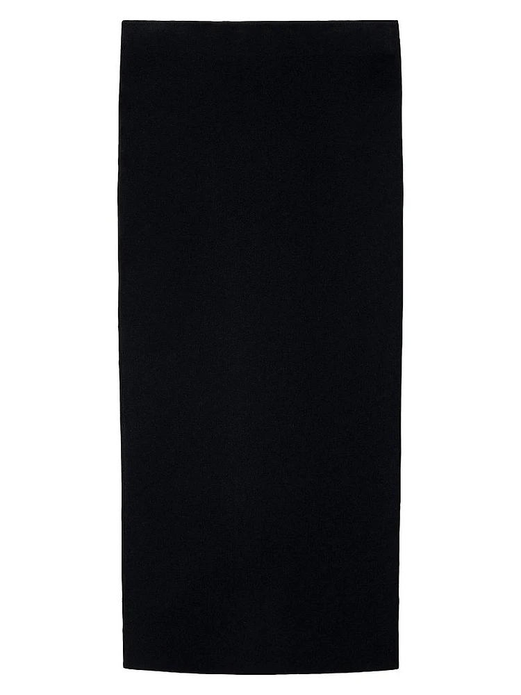 Compact Knit Convertible Tube Midi-Dress