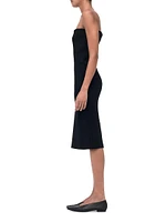 Compact Knit Convertible Tube Midi-Dress