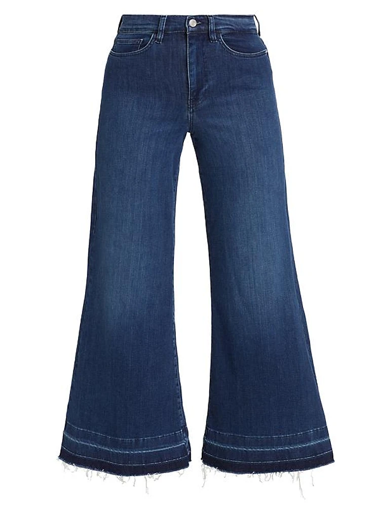 Le Palazzo Wide-Leg Crop Jeans