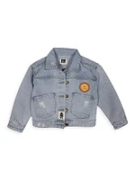 Little Girl's & Patched Denim Jacket