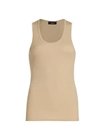 Cotton Rib-Knit Tank