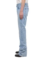 Washed Straight-Leg Jeans