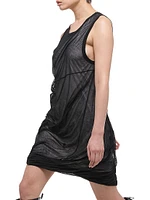 Jersey Bubble-Hem Minidress