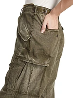 Cotton Wide-Leg Cargo Pants