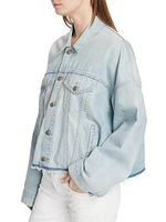 Oversized Cut-Off Trucker Jacket