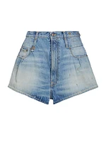 Double Belt Loop Venti Denim Shorts